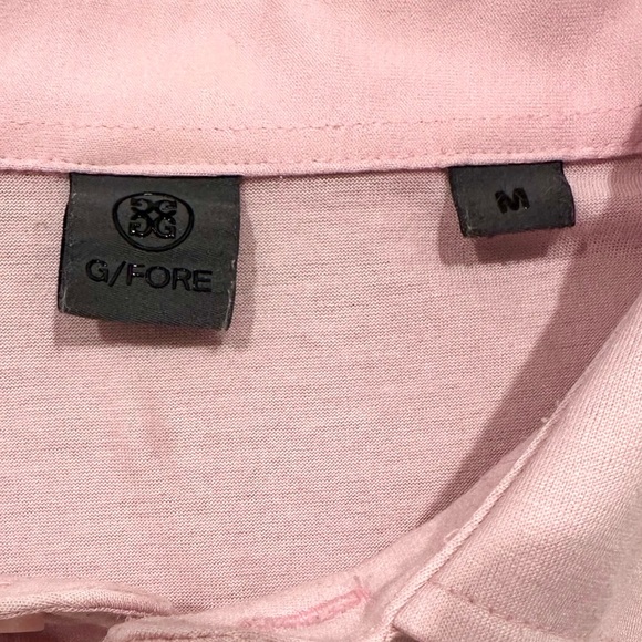G/Fore Shirt Men's Large Pink Short Sleeve Golf Polo Logo Preppy (100% Cotton) - Picture 3 of 6